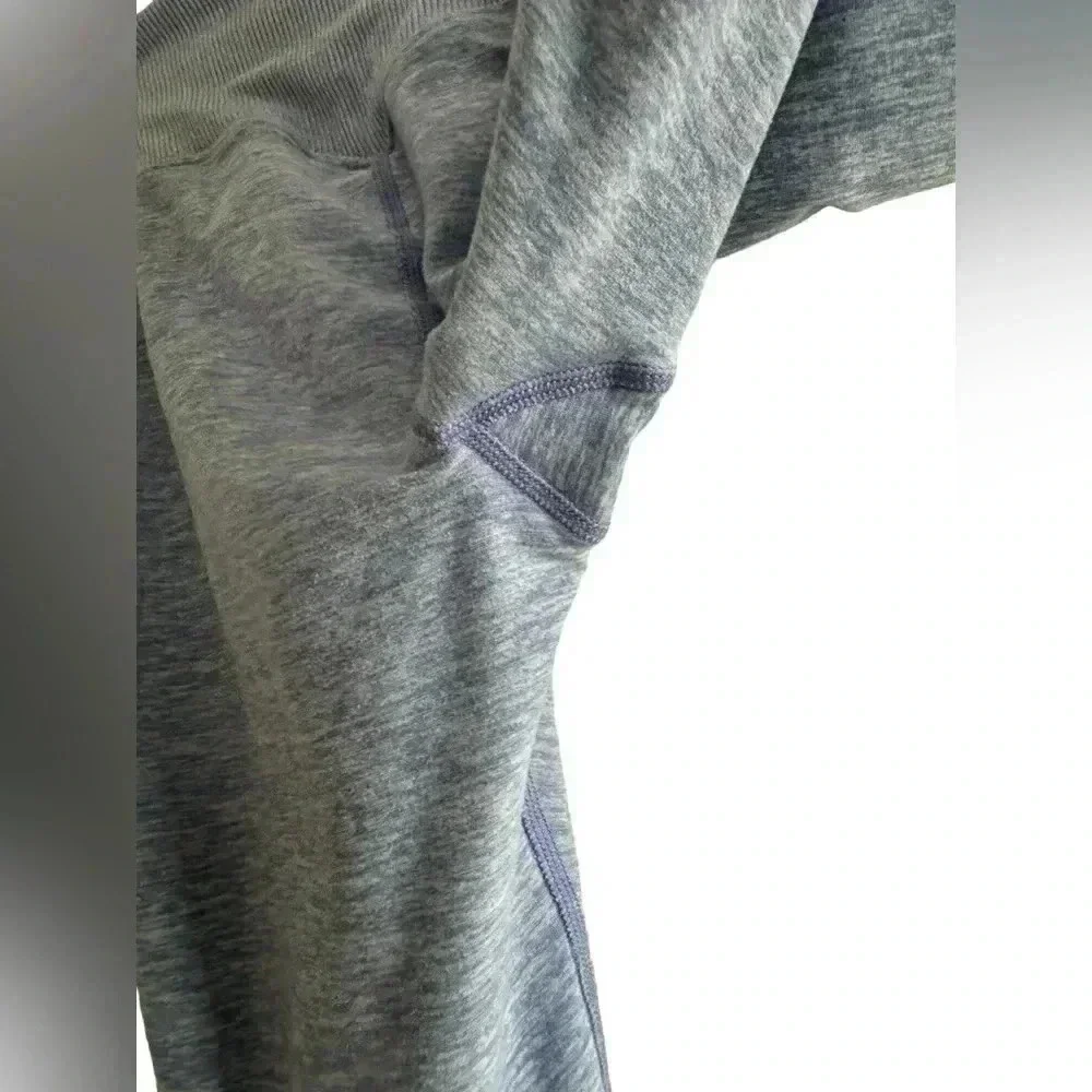 Alo Yoga 7/8 High Waist Sueded Lounge Legging Lead Wash Purple (00778)